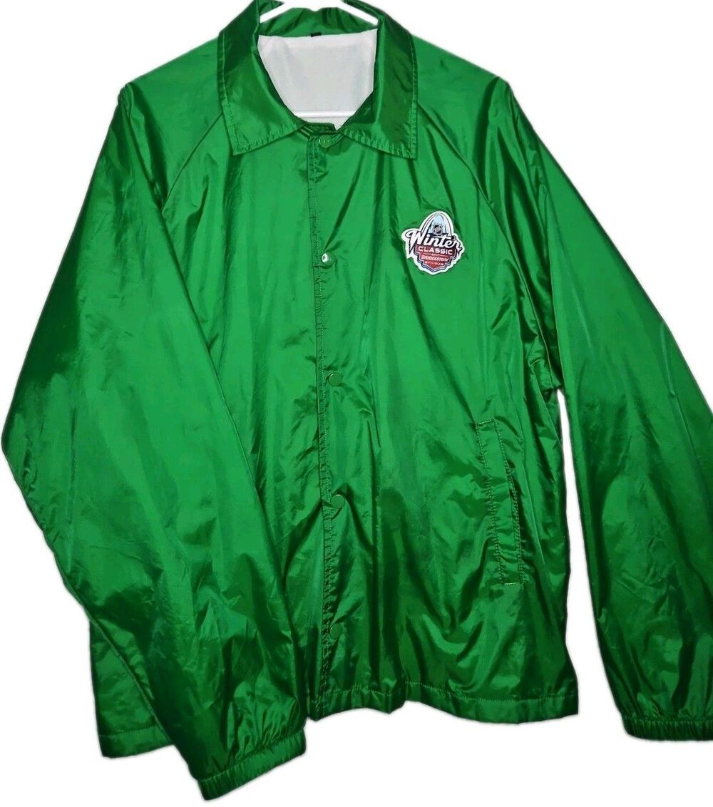 2017 NHL Winter Classic Green Light Usher Jacket Windbreaker nwot XL rare NHL